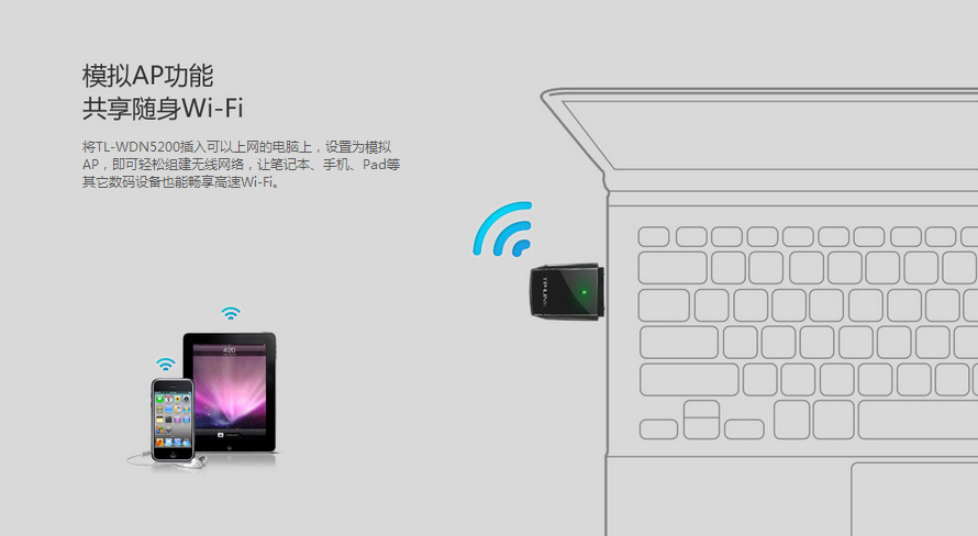 TP-LINK TL-WDN5200 450M雙頻USB無線網(wǎng)卡 性能與價格的平衡之選